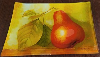 Fabrice De Villeneuve Large Glass Serving Platter