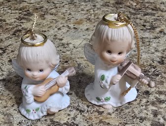 Set Of Vintage Porcelain Angels