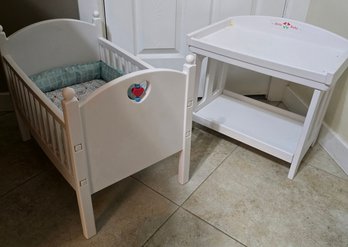 American Girl Bitty Baby Crib & Changing Table