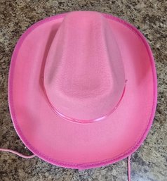 Pink Felt Cowgirl Hat
