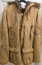 Hollister Hooded Military-Style Jacket.