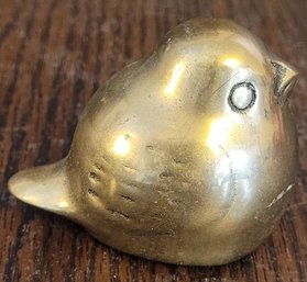 Vintage Brass Figure Sparrow Bird Gold Colored