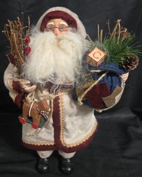 Department 56 Woodland Rustic Santa Claus Figure.