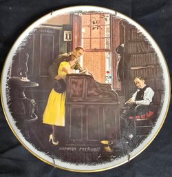 Norman Rockwell 'The Marriage License' Collector Plate