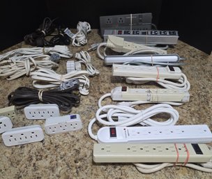 Collection Of Power Strips & Indoor Extention Cords