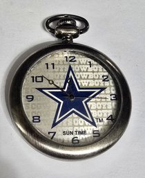 Dallas Cowboys Sun Time Pocket Watch,