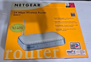Netgear WGR614 54 Mbps Wireless Router.