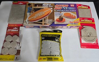 Collection Of Furniture Sliders And Protective Pads
