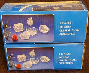 Crystal Glass Trinket Boxes