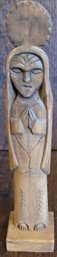 Hand Carved Wooden Folk Art Figurine