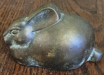 Heavy Cast Vintage Bronze Rabbit