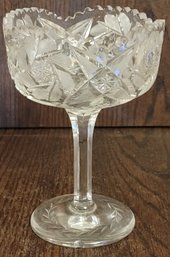 Vintage Cut Crystal Compote