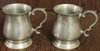 2 Pewter Mugs