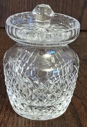 Waterford Crystal Mustard Jelly Condiment Jar