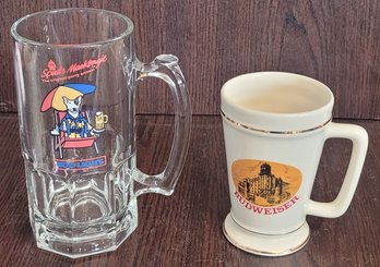2 Budweiser Mugs