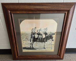Vintage Western-style Framed Photograph