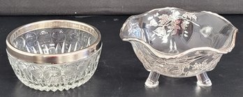 2 Glass Small Bowls