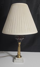 Vintage Cranberry Glass Table Lamp