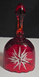 Fenton Red Glass Bell