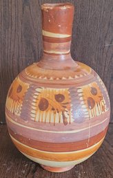Hand Painted Folk Art Pot