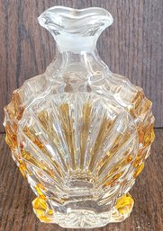 Amber Stained Glass Crystal Bottle
