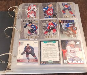 Large Binder Of Hockey Trading Cards