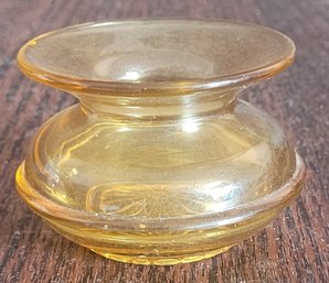 1860-1880 Amber Glass Ladies Spitoon Bowl Home Decor