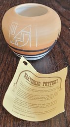 Pottery Vase By J Janes