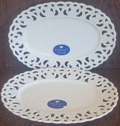 2 Maison Blac Porcelana Serve & Style Servicing Dishes