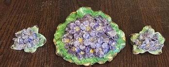 Porcelain African Violet Decoration
