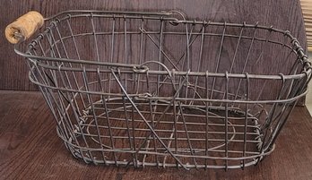Metal Wire Handle Basket