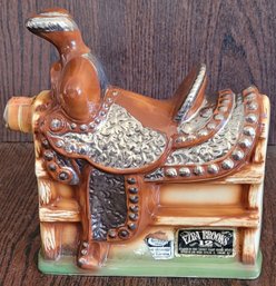 Vintage Ezra Brooks Saddle Decanter