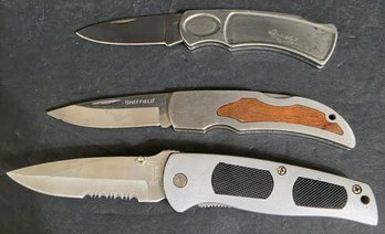 Set Of 3 Pocket Knives