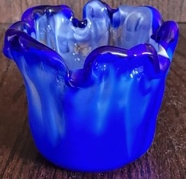 Cobalt Blue And White Are Decor Vase