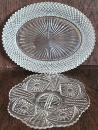 2 Glass Platters