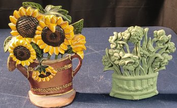 2 Cast Iron Decor Pieces