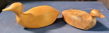 2 Wooden Ducks