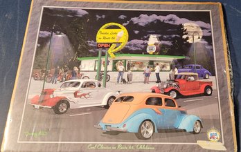 Cool Classics On Route 66 Poster