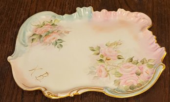 Vintage Hand Painted Serving Tray
