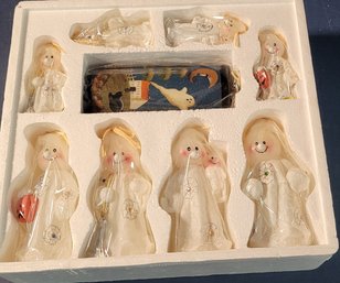 9 Piece Halloween Ghost Candle Set