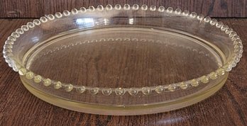 Imperial Glass Candlewick Clear Platter