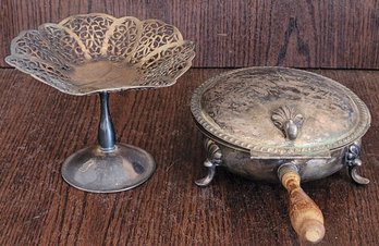 2 Pieces Of Silver Plated Items