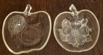 2 Different Glass Fruit Bowls