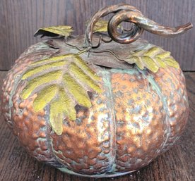 Metal Pumpkin Figurine