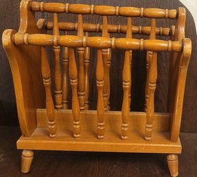 Wooden Magazine Rack