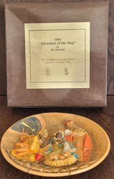 Fontanini The Adoration Of The Magi Collector Plate