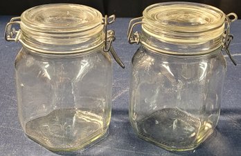 2 Locking Lid Jars