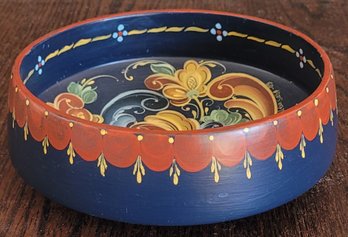 Rosemaling Wood Bowl