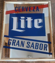 Vintage Lite Beer Mirror