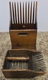 Vintage Wooden Berry Picker